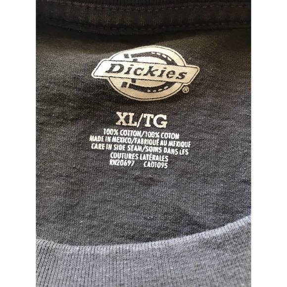 Dickies Men’s T Shirt XL/TG Gray Cotton Pre-owned￼ - Picture 7 of 8